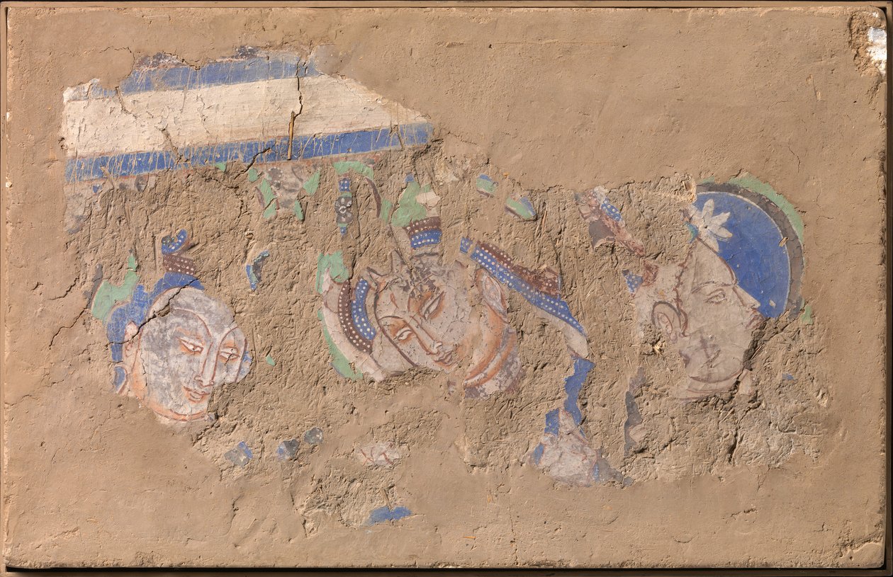 Três Bodhisattvas, ca. 6º-7º século. de Unbekannt