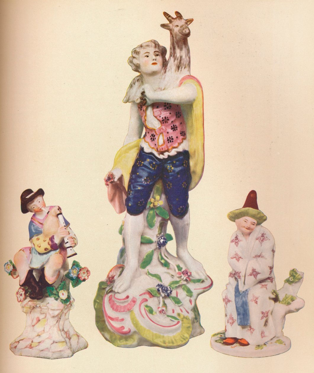 Três figuras da China da coleção Wallace Elliot, c1775 de Unbekannt