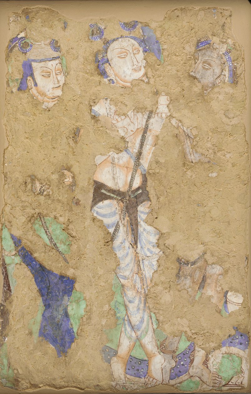 Três Figuras, da Gruta 224, século IV-VI. de Unbekannt