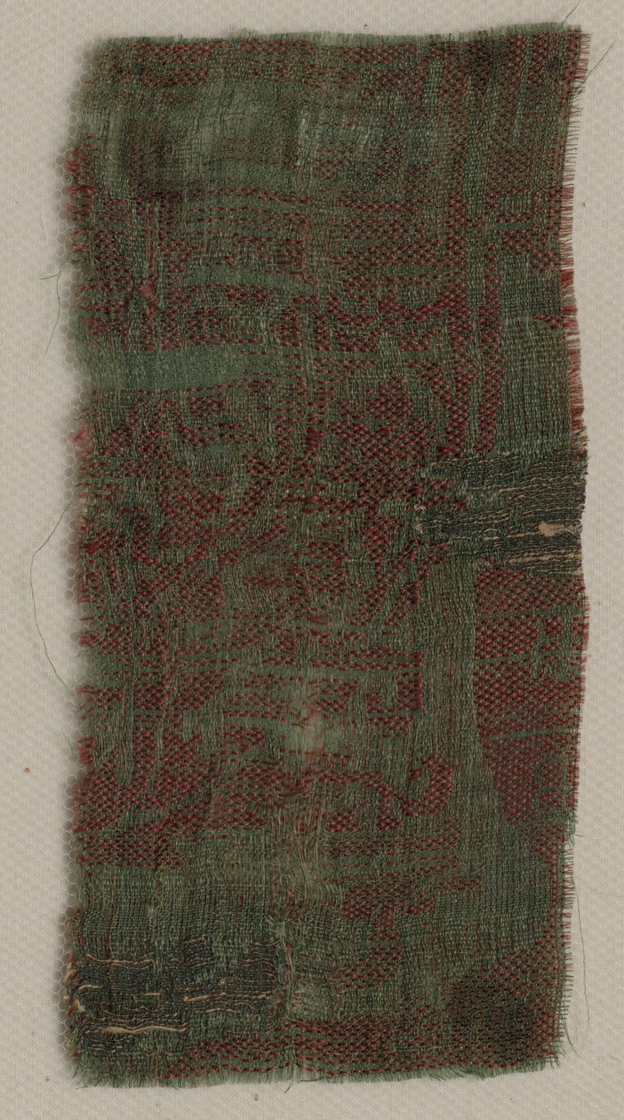 Três fragmentos de seda gótica italiana, 1300s. de Unbekannt