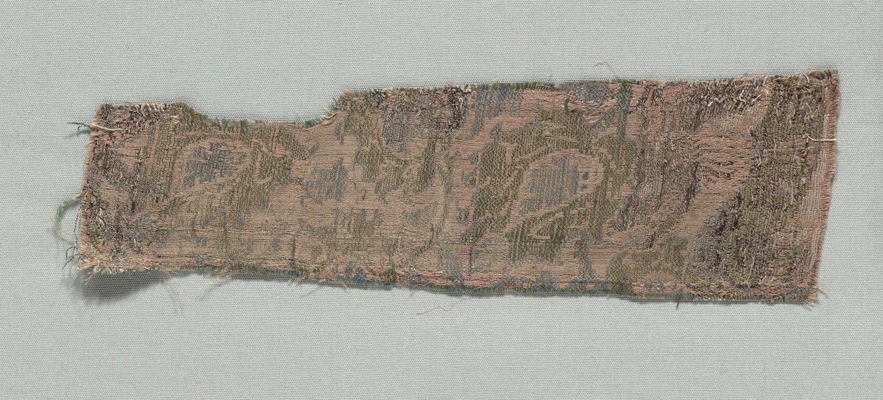 Três fragmentos de seda gótica italiana, 1350-1399. de Unbekannt
