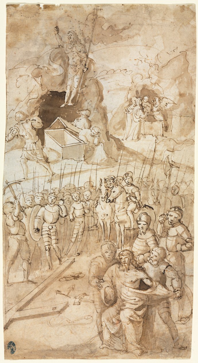 Três cenas da paixão de Cristo, 1500s. de Unbekannt