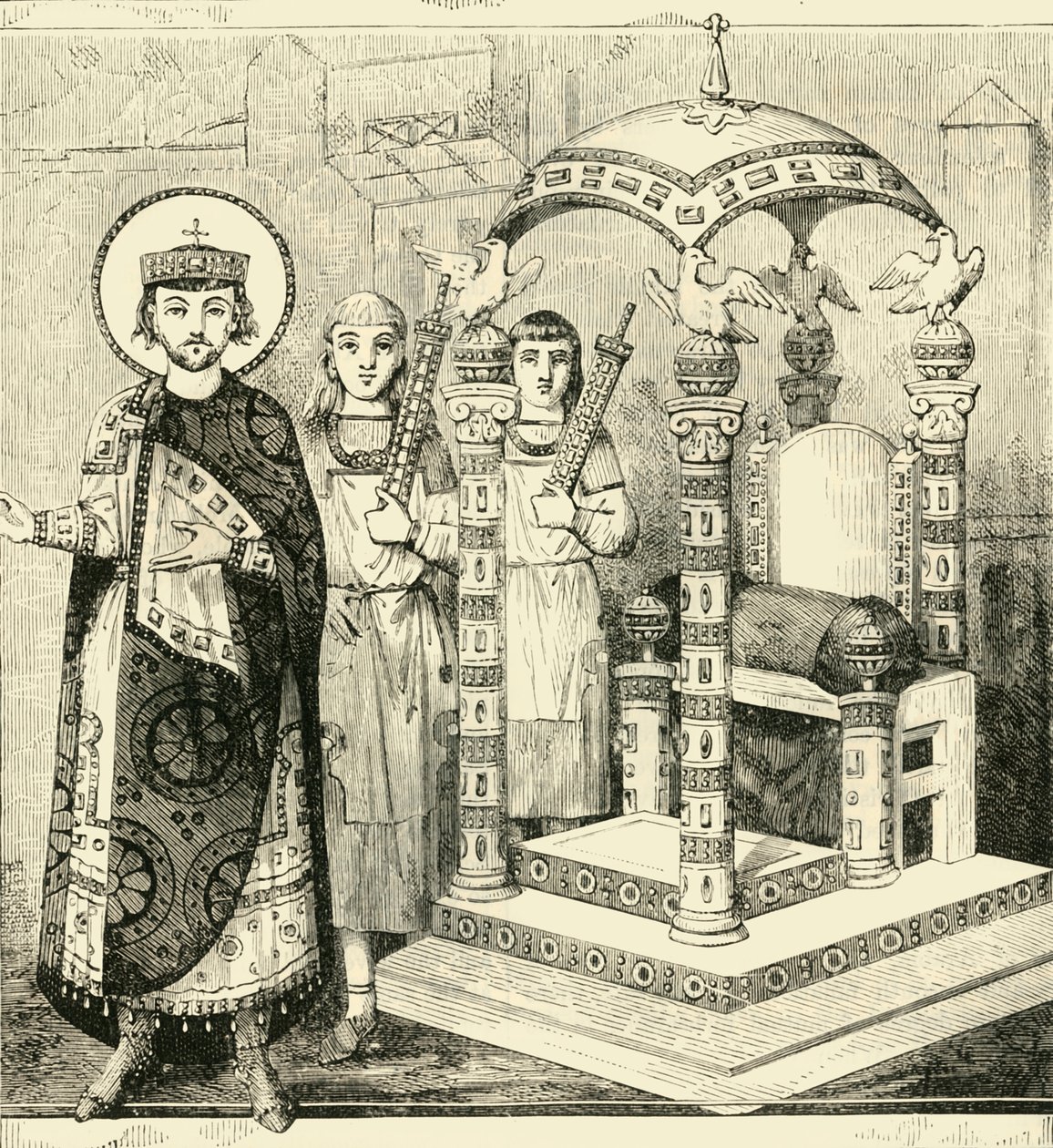 Trono dos imperadores bizantinos, 1890. de Unbekannt