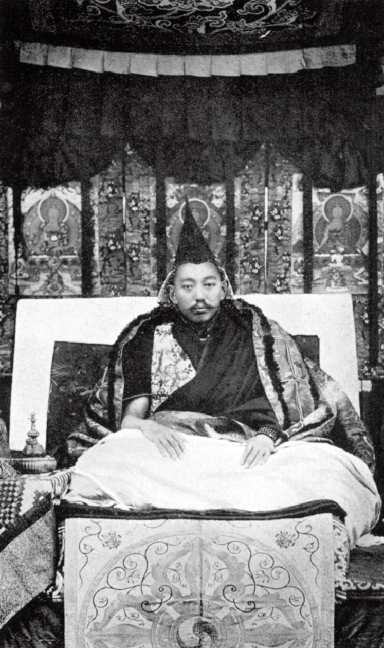 Thubten Gyatso 1876-1933, 13º Dalai Lama do Tibete, c1910 de Unbekannt