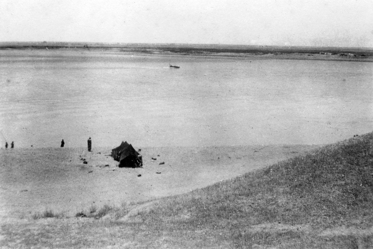 Rio Tigre, Samarra, Mesopotâmia, 1918 de Unbekannt
