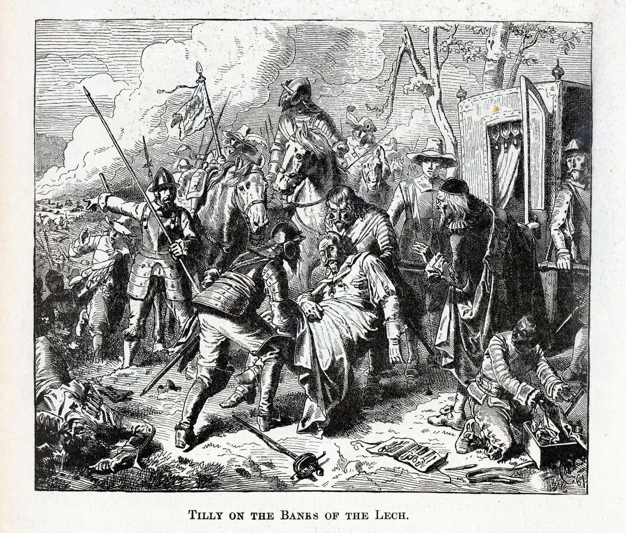 Tilly nas margens do Lech, 1882 de Unbekannt