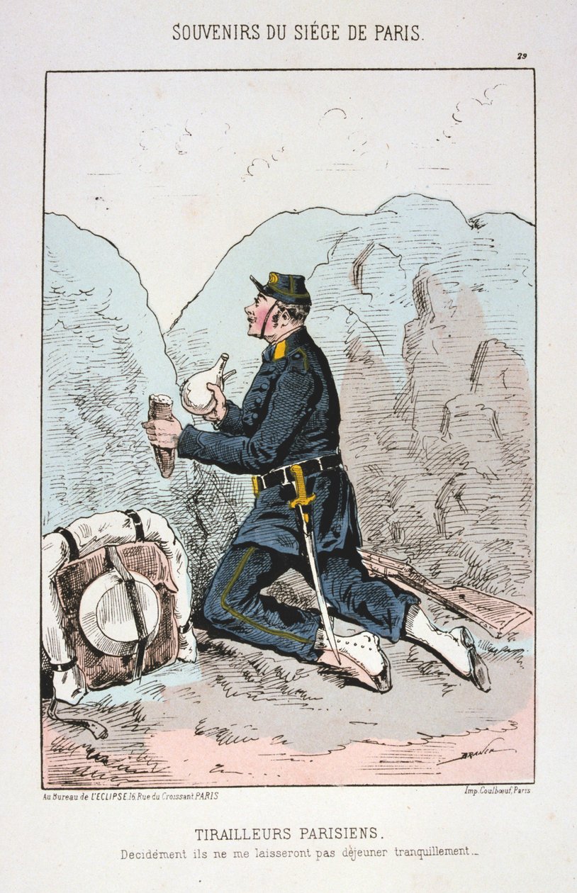 Tirailleurs Parisiens, Cerco a Paris, 1870-1871 de Unbekannt