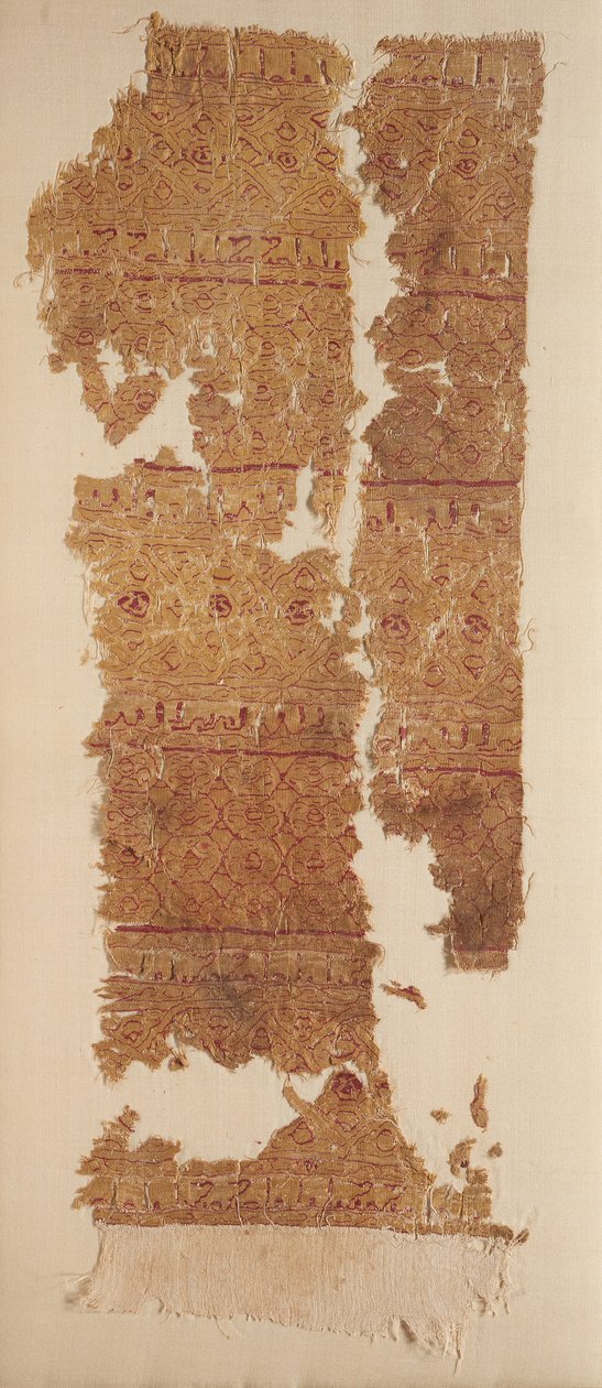 Tiraz com bandas de guilhoché densas, anos 1100. de Unbekannt