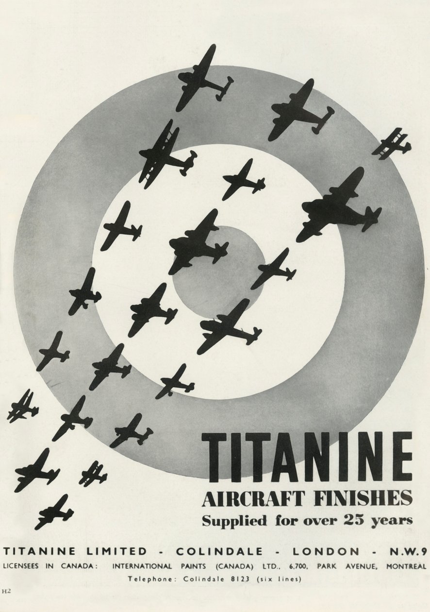 Acabamentos de aeronaves Titanine, 1941. de Unbekannt