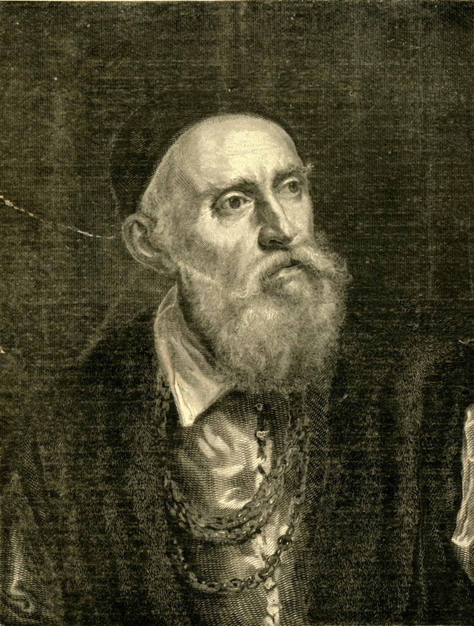 Titians Portrait of Himself, 1882. de Unbekannt