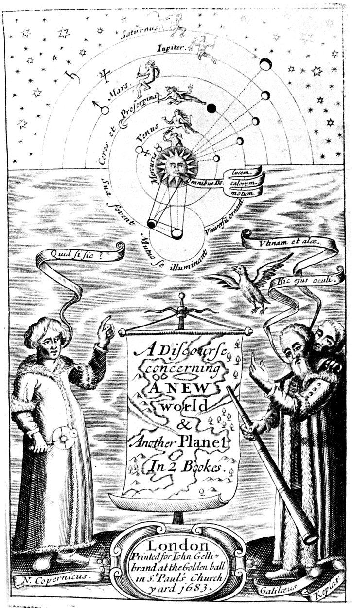 Página de rosto de Um discurso sobre um novo mundo e outro planeta por John Wilkins, 1683 de Unbekannt