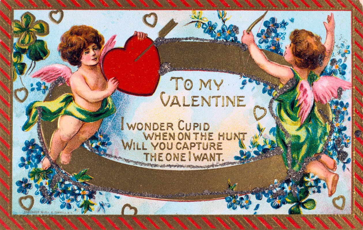 To My Valentine, cartão americano de namorados, c1908 de Unbekannt