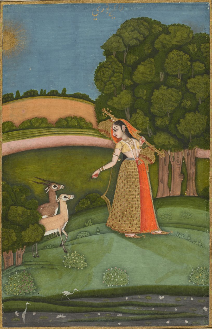 Todi Ragini, de uma série Ragamala de Unbekannt Unbekannt