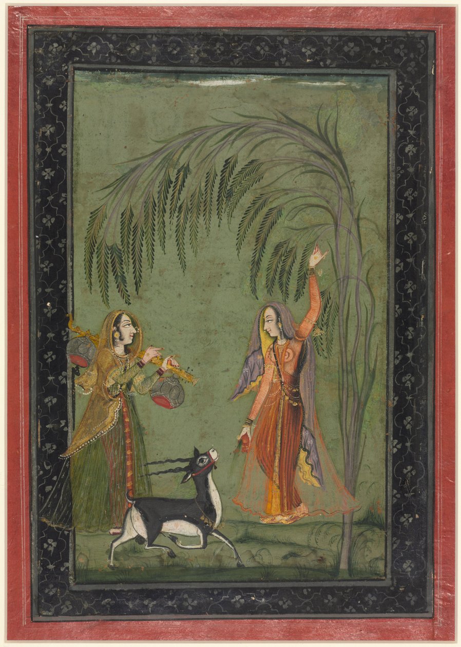 Todi Ragini, de uma série Ragamala, c. 1750-1775. de Unbekannt