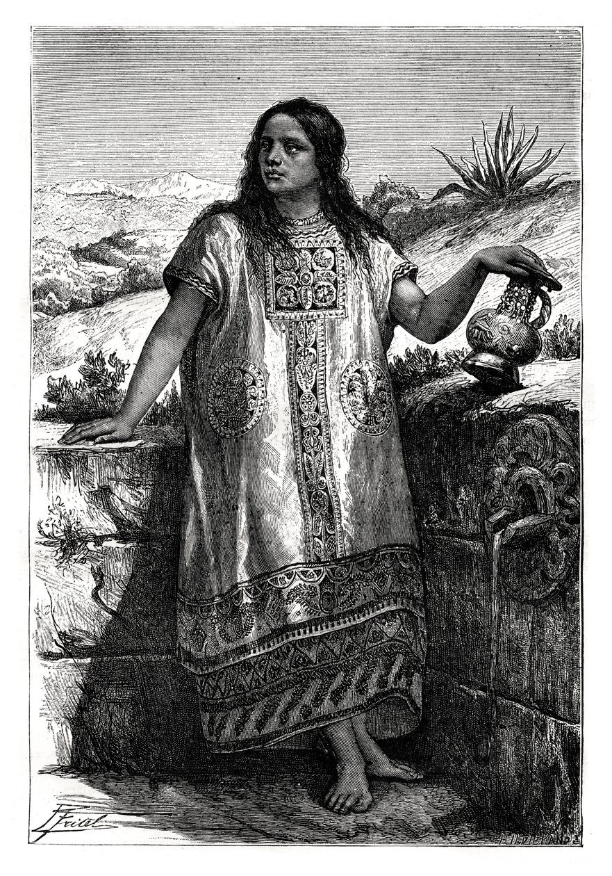 Garota tolteca, México, século XIX de Unbekannt