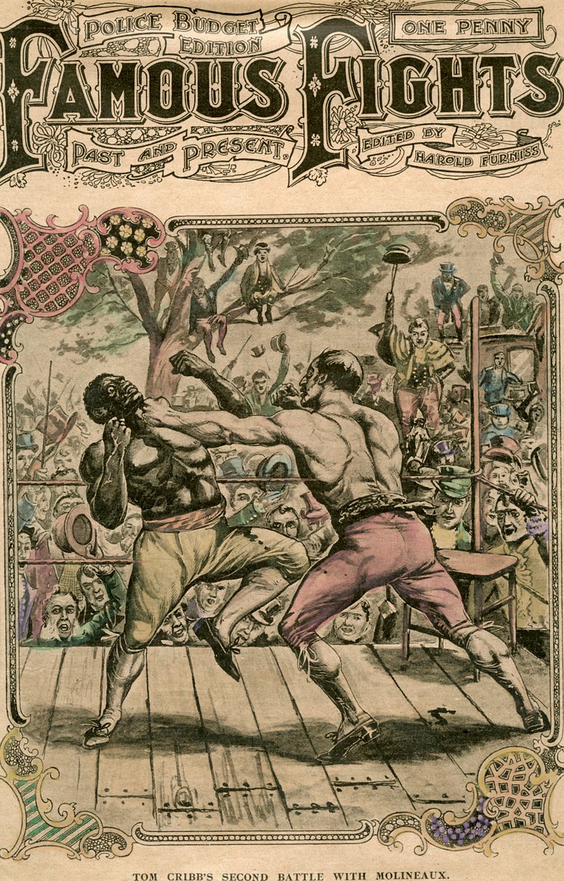 Segunda batalha de Tom Cribbs com Molineaux, 1811 final do século XIX ou início do século XX de Unbekannt