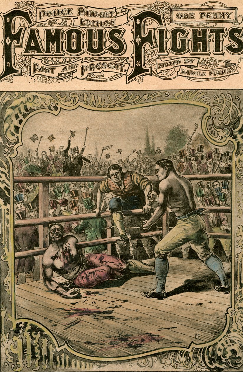 Segunda luta de Tom Springs com Jack Langan, 1824 final do século XIX ou início do século XX de Unbekannt