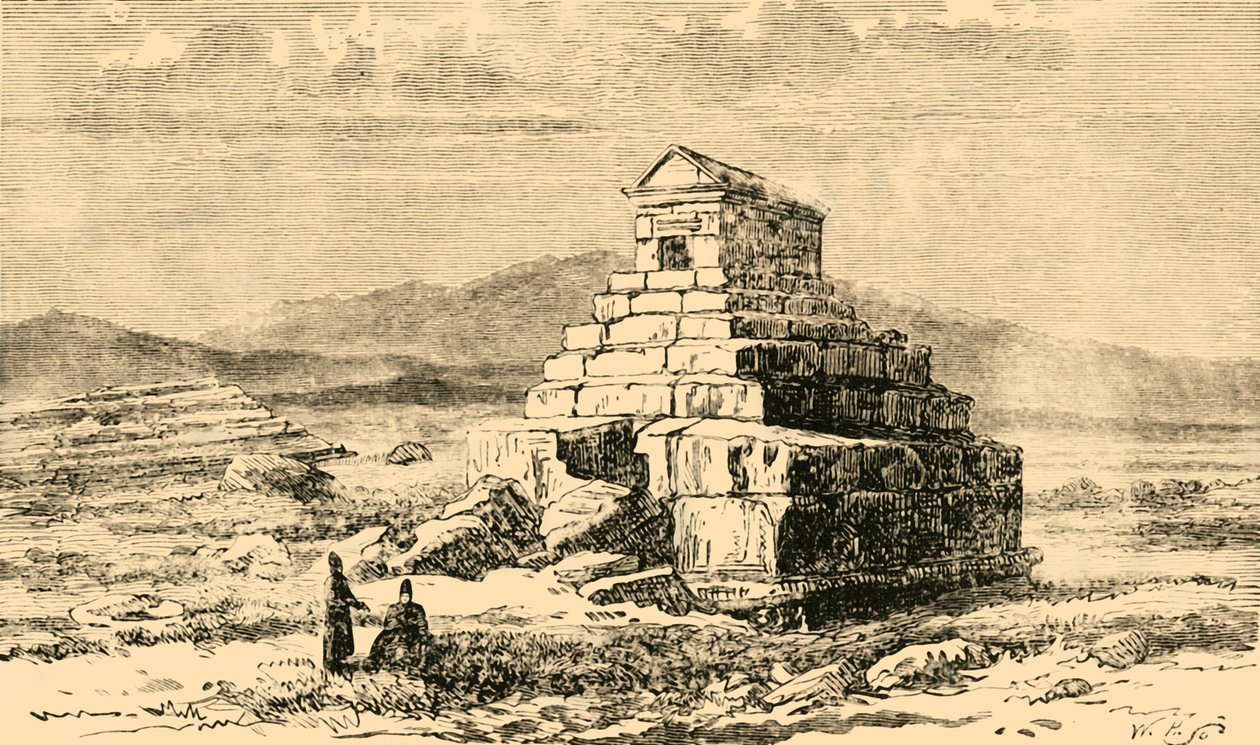 Túmulo de Ciro, 1890. de Unbekannt