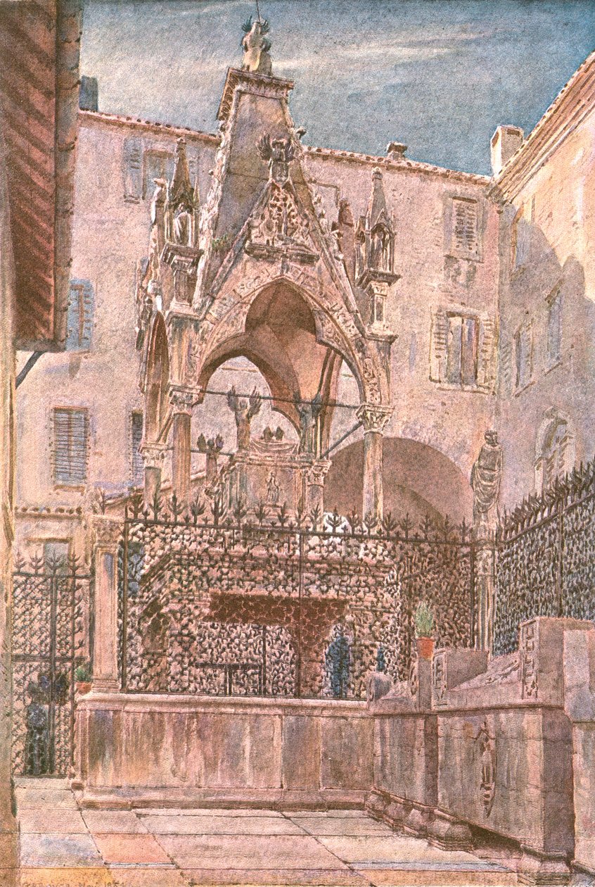 Túmulo de Mastino II em Verona, 1854, c1900. de Unbekannt