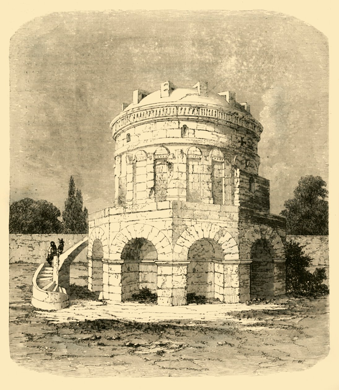 Túmulo de Teodorico, Ravena, 1890. de Unbekannt