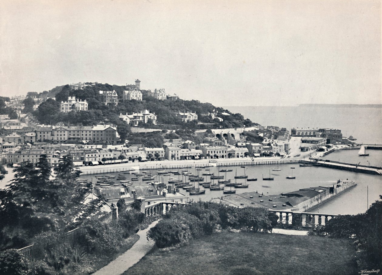 Torquay - vista geral de Waldron Hill, 1895 de Unbekannt