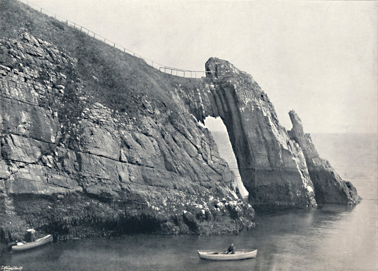 Torquay - a ponte de Londres do arco natural, 1895 de Unbekannt