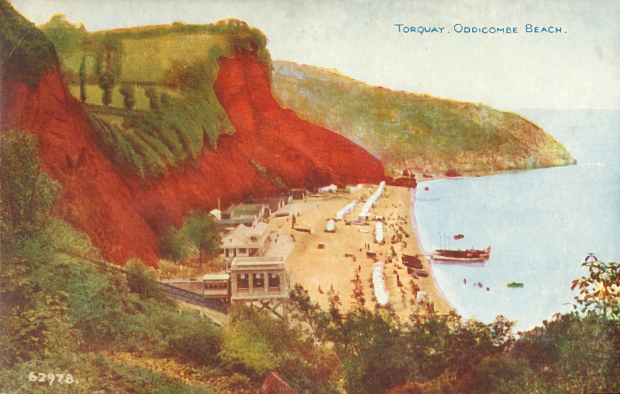 Torquay, Oddicombe Beach, final do século XIX e início do século XX. de Unbekannt