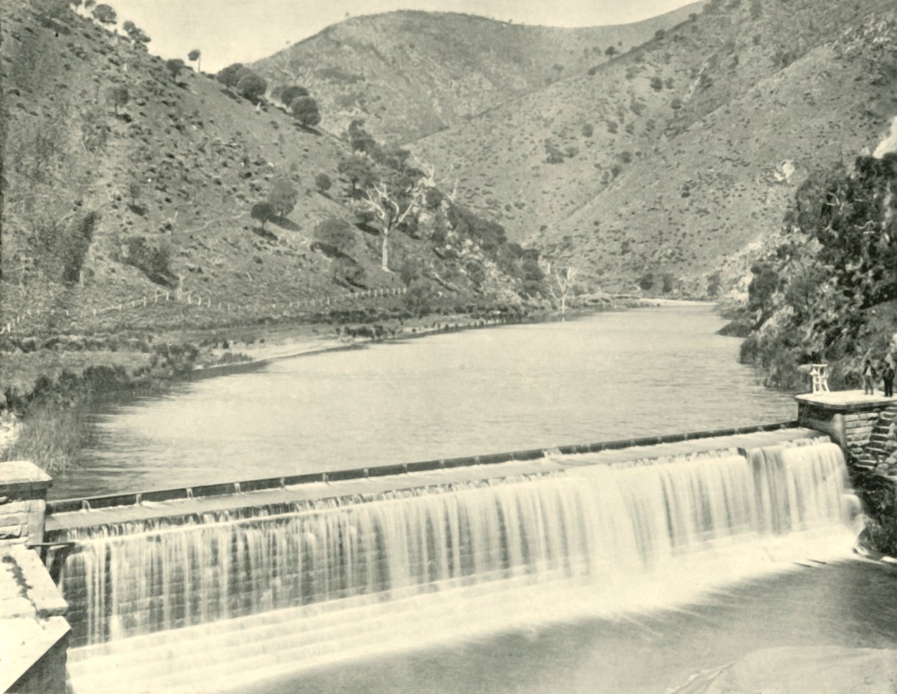 Torrens Weir, Adelaide, 1901. de Unbekannt