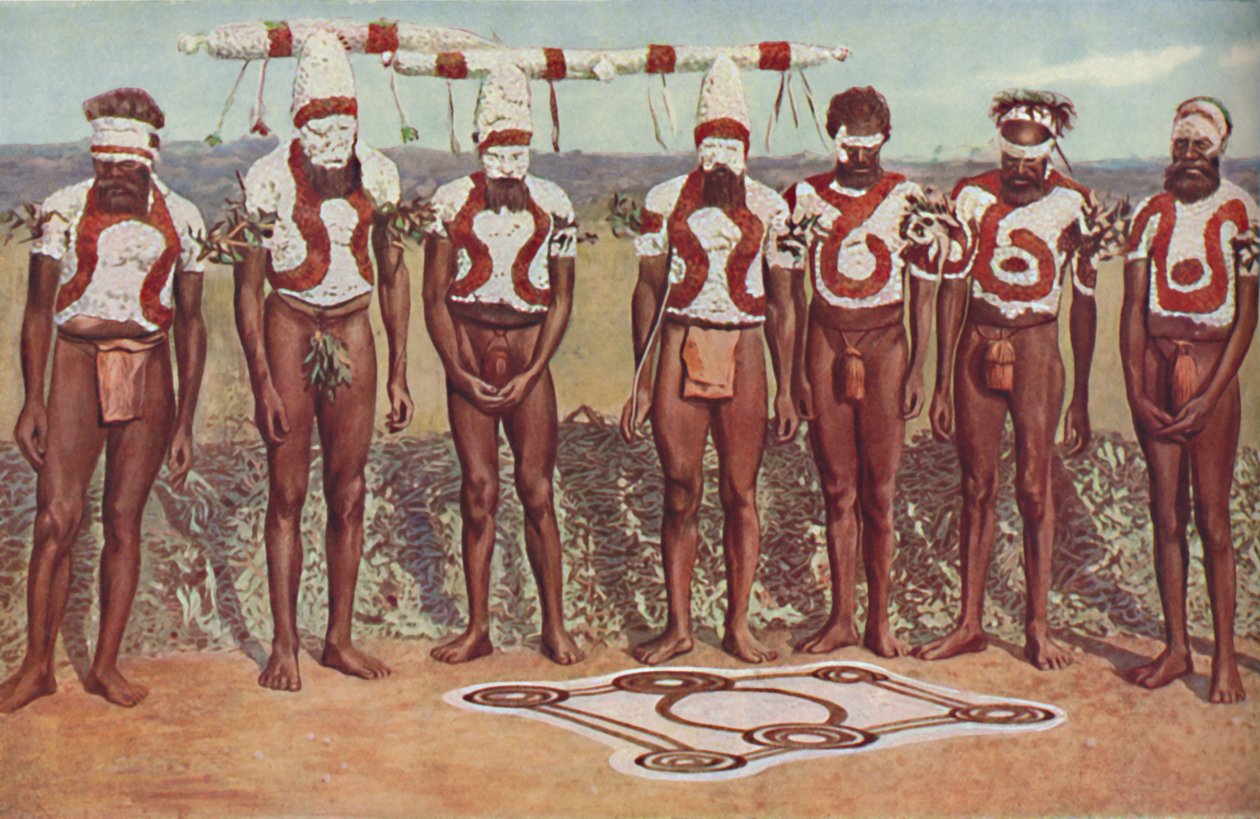Ritual totemista entre os negros australianos, c1935 de Unbekannt