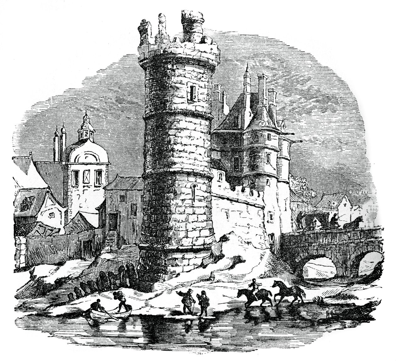 Tour de Nesle, Paris, século XVII, 1870 de Unbekannt