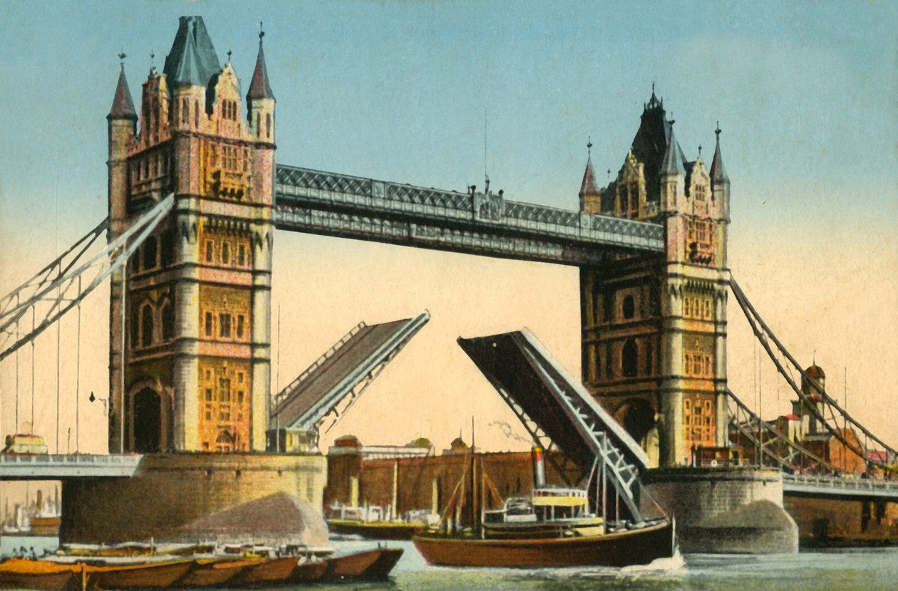 Tower Bridge, Londres, c1910. de Unbekannt