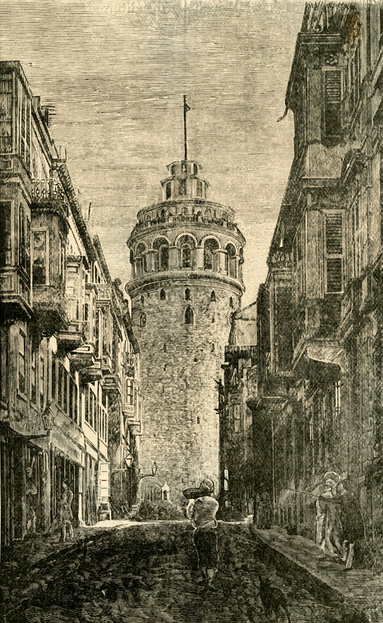 Torre de Galata, Constantinopla, 1890. de Unbekannt