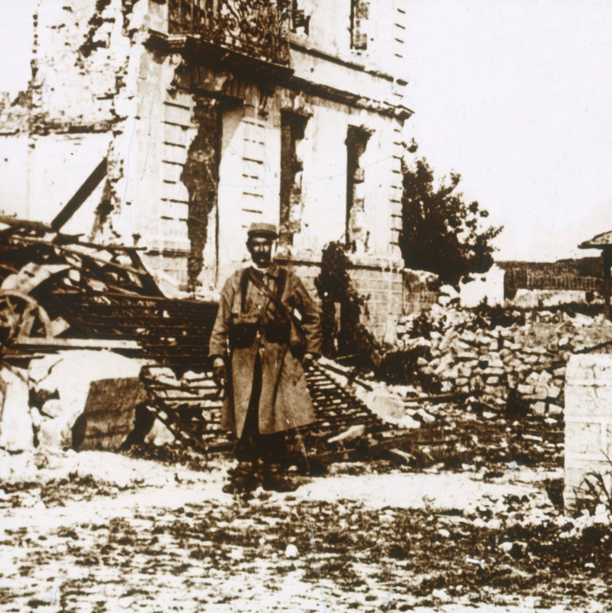 Prefeitura de Ablain-Saint-Nazaire, norte da França, c1914-c1918 de Unbekannt