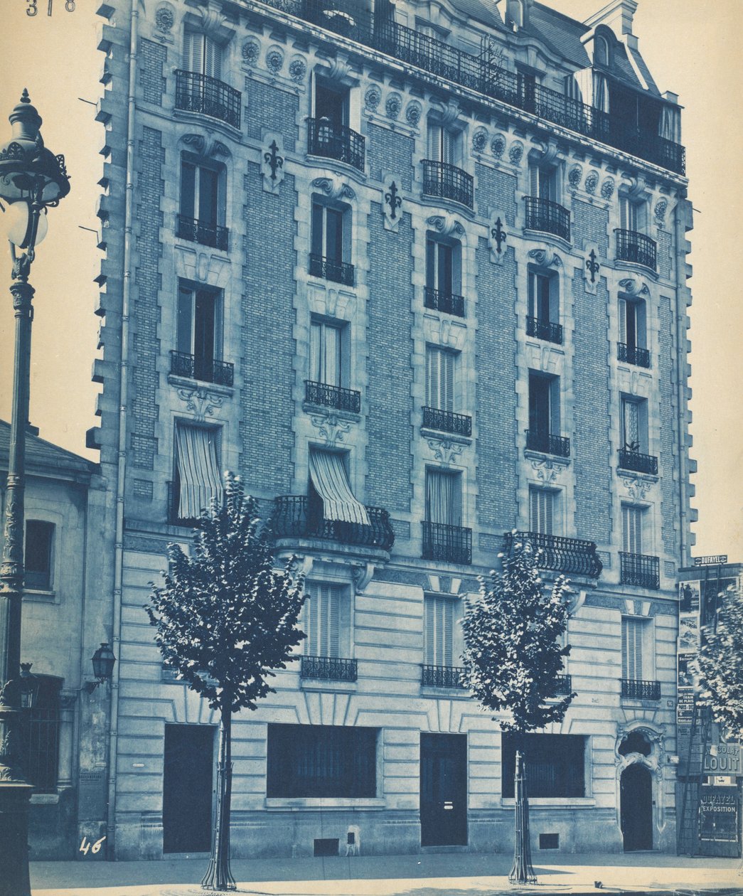 Fachada da moradia, c. 1900. de Unbekannt