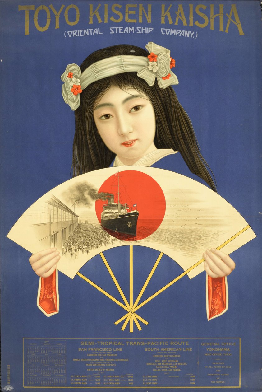 Toyo Kisen Kaisha - Oriental Steamship Company, Yokohama, 1917. de Unbekannt