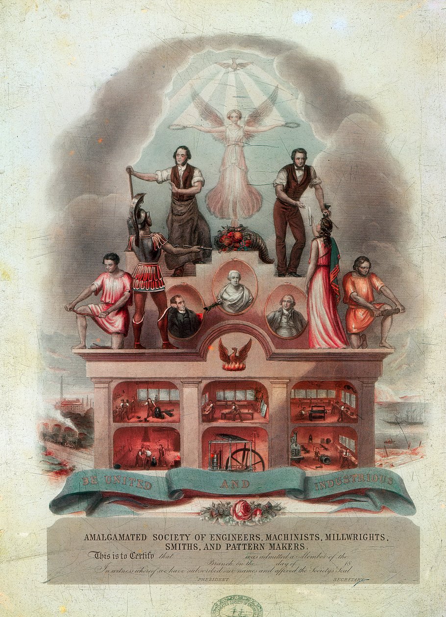 Pergaminho sindical, 1851 de Unbekannt