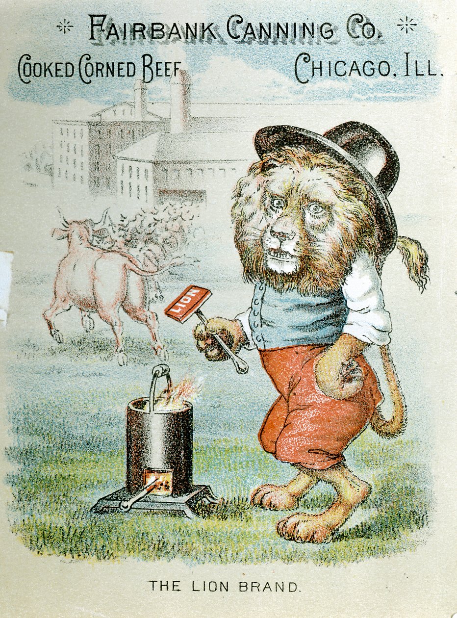 Cartão comercial para a Fairbank Canning Company, Chicago, Illinois, c1890 de Unbekannt