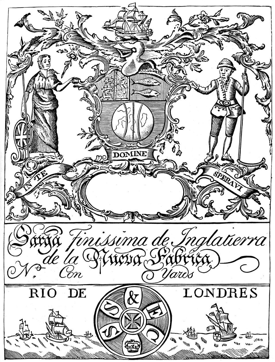 Etiqueta comercial da South Sea Company, século XVIII 1894 de Unbekannt