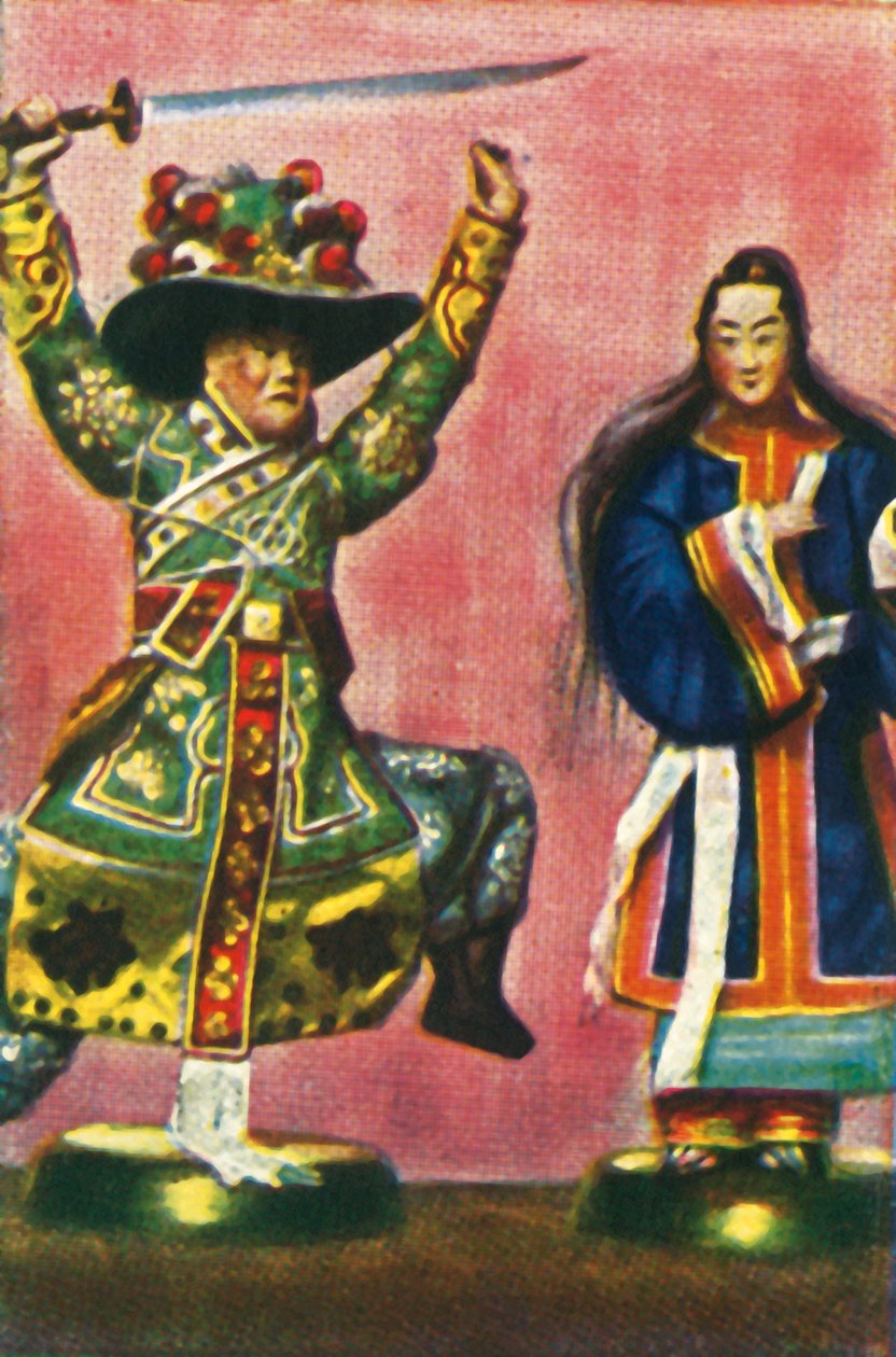 Teatro chinês tradicional, c1928. de Unbekannt