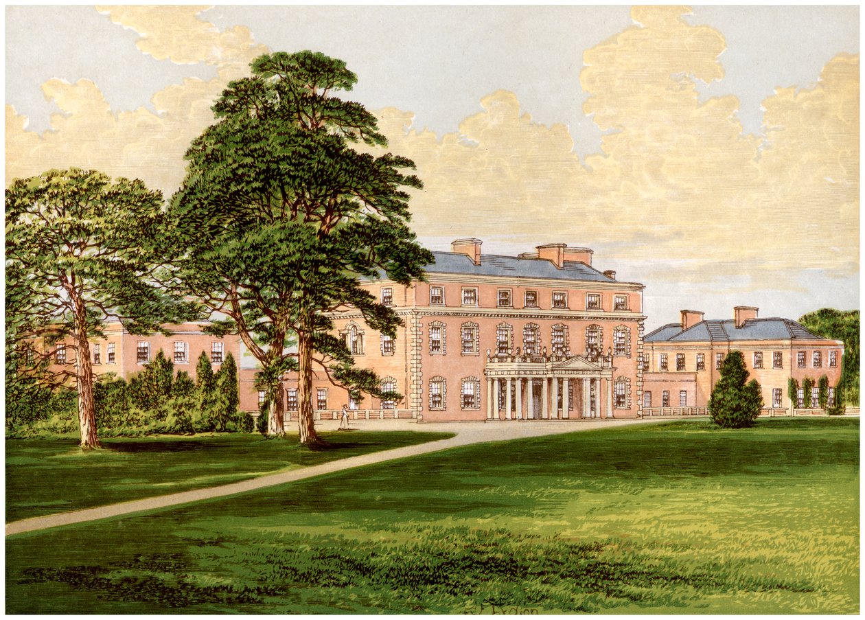 Trafalgar House, Wiltshire, casa de Earl Nelson, c1880 de Unbekannt