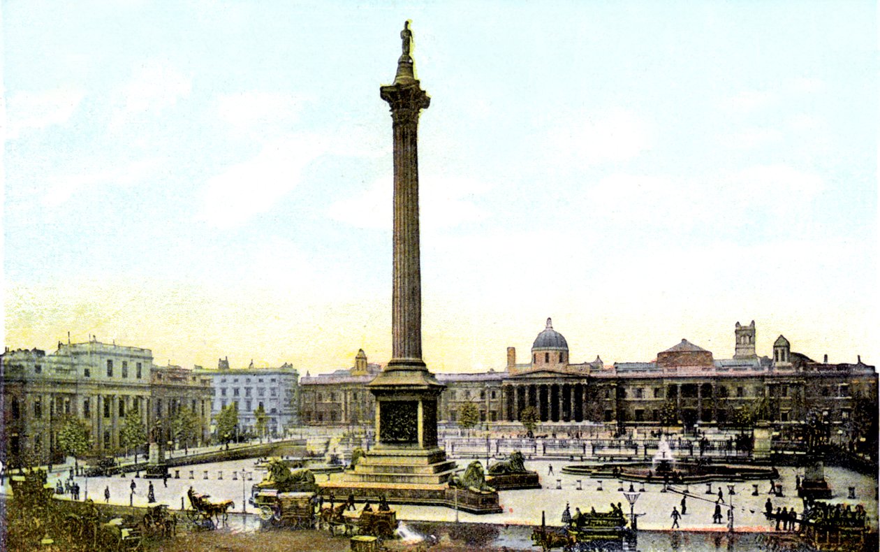 Trafalgar Square e Nelsons Column, Londres, século 20 de Unbekannt