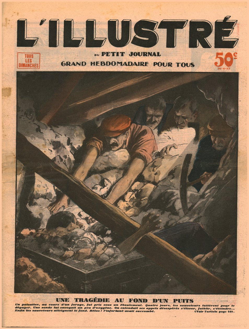 Tragédia no fundo de um poço, 1932. de Unbekannt