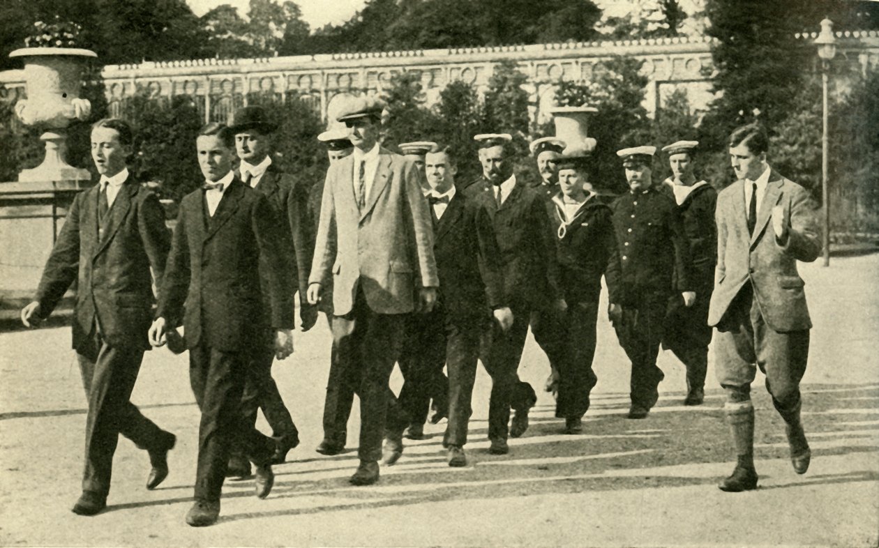 Recrutamentos de treinamento na Reserva Voluntária Naval Real, Primeira Guerra Mundial, 1914, c1920. de Unbekannt