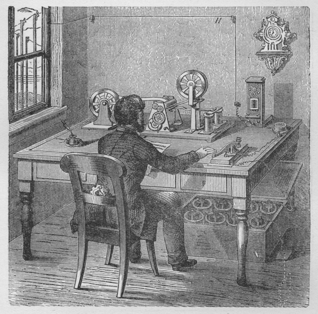 Transmitindo uma mensagem, 1894 de Unbekannt