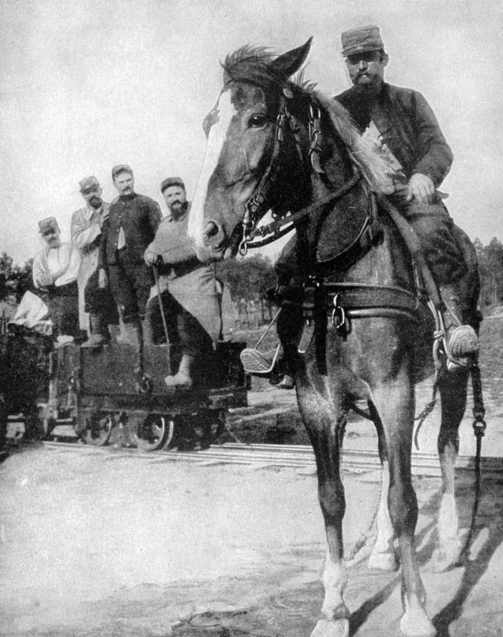 Transporte na floresta de Argonne, França, 1915 de Unbekannt