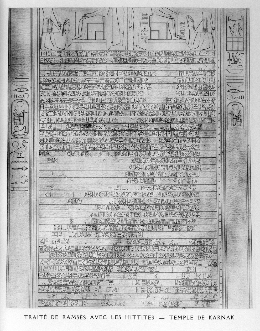 Tratado de Ramsés e o povo hitita, Templo de Karnak, século XIX de Unbekannt
