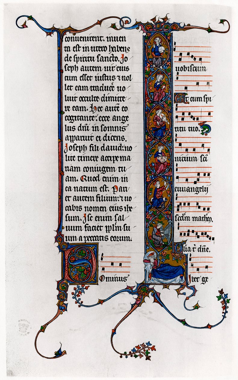 Árvore de Jessé na letra inicial I, final do século XIII de Unbekannt