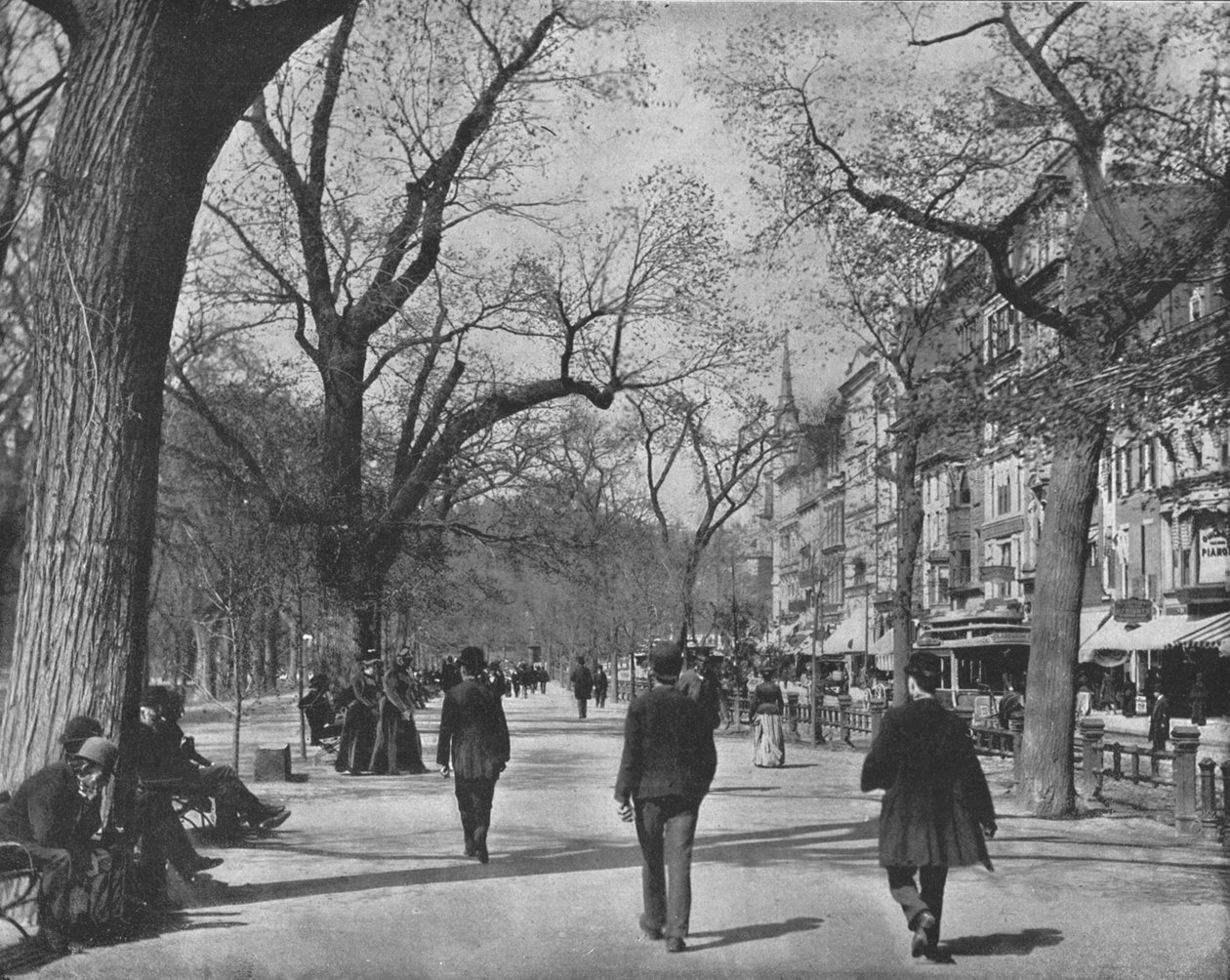 Tremont Street e The Common, Boston, EUA, c1900. de Unbekannt