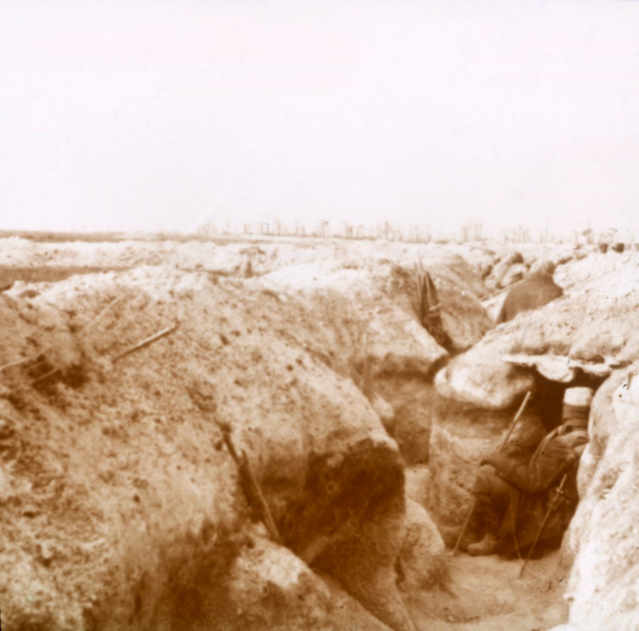 Trincheiras, Champagne, norte da França, c1914-c1918 de Unbekannt