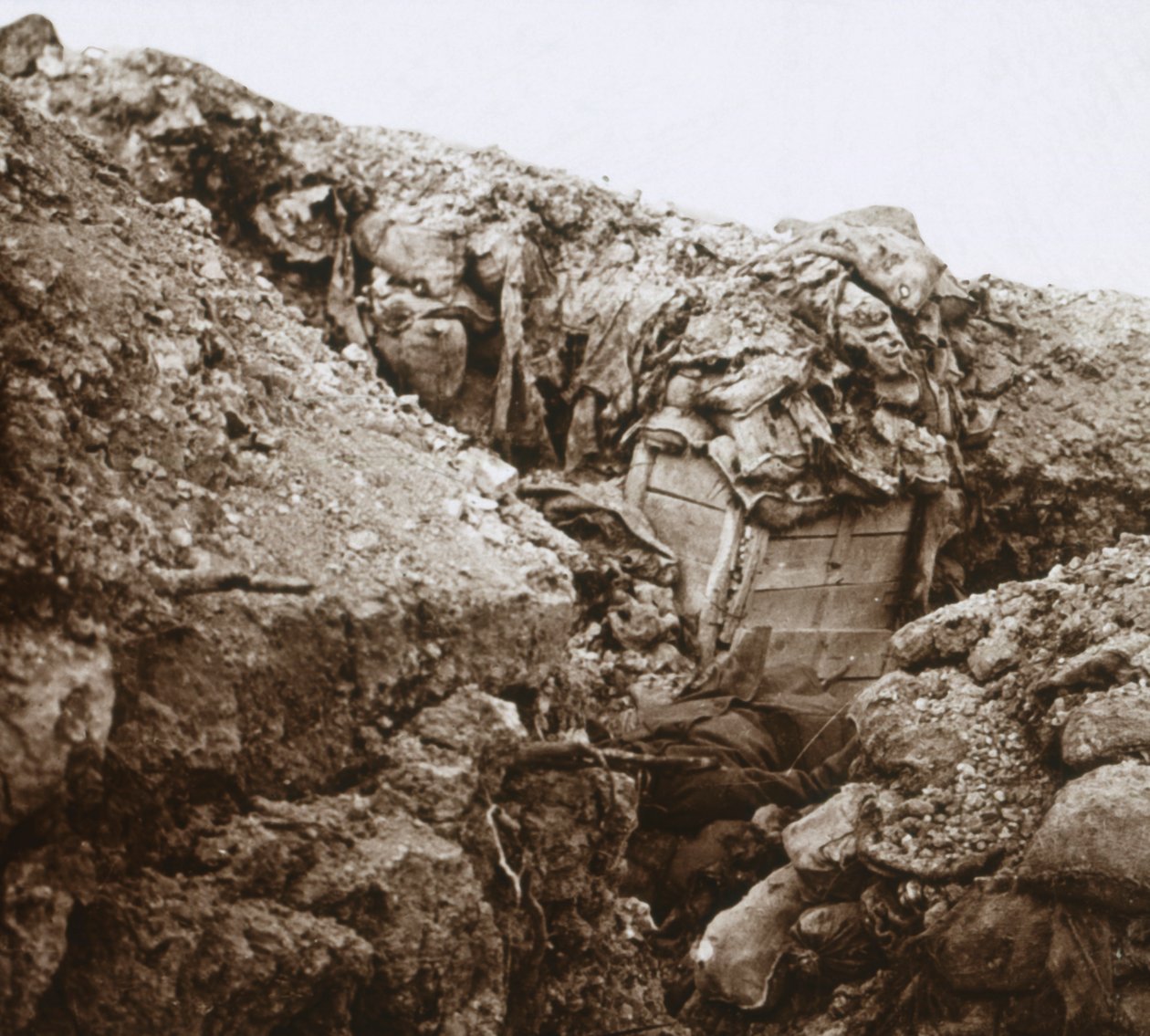 Trincheiras, champanhe, norte da França, c1914-c1918 de Unbekannt